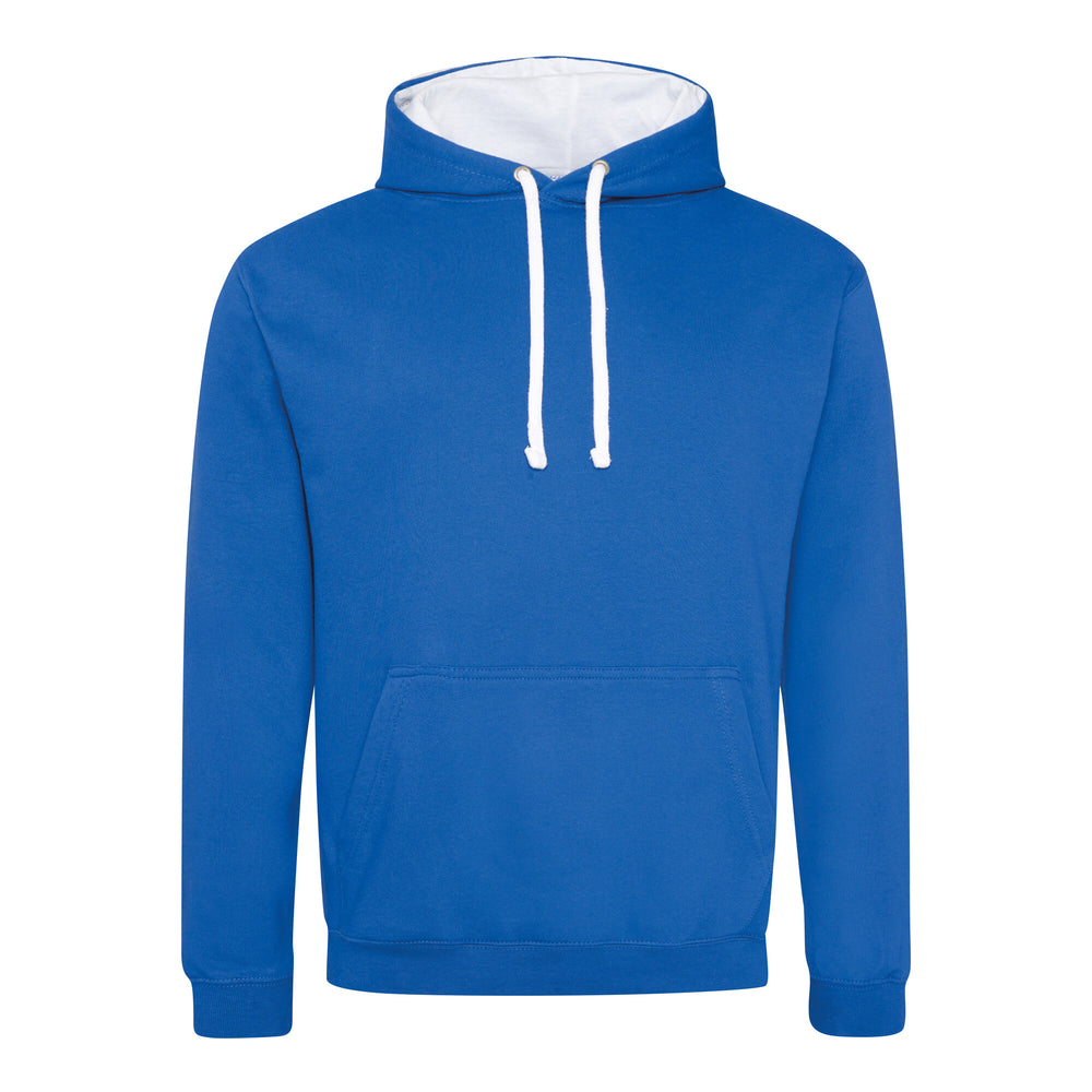 Just Hoods - Varsity Hoodie - Royal Blue/Arctic White