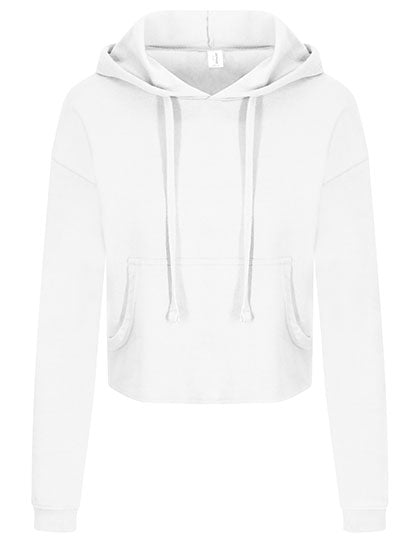 Just Hoods - Cropped Dames Hoodie - Arctic White