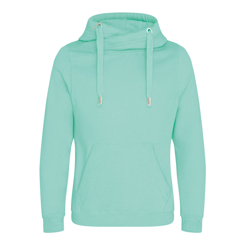 Just Hoods - Cross Neck Hoodie - Peppermint