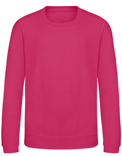 Just Hoods - Kids´ AWDis Sweat - Hot Pink 5/6 (S) (uitverkoop)