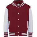 Burgundy / Heather Grey