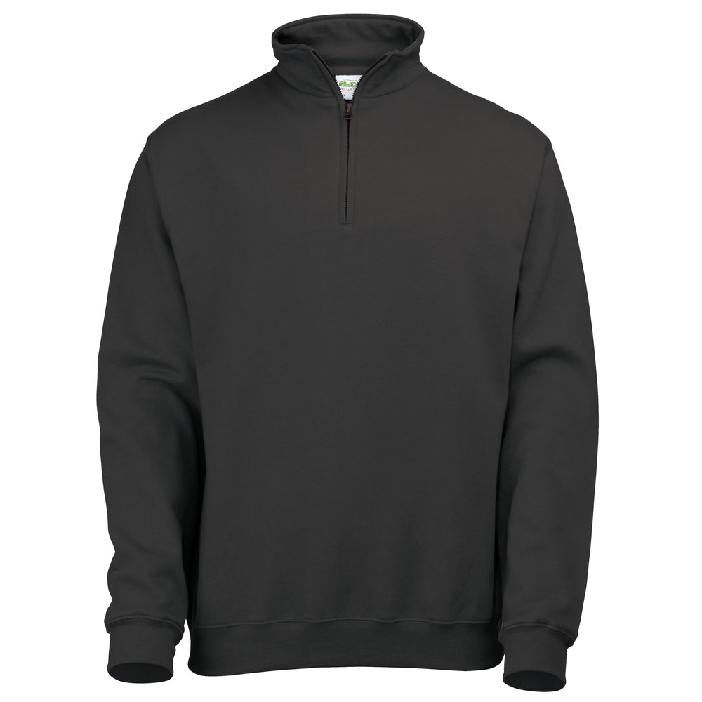 Just Hoods -  1/4 Zip Sweater - Jet Black