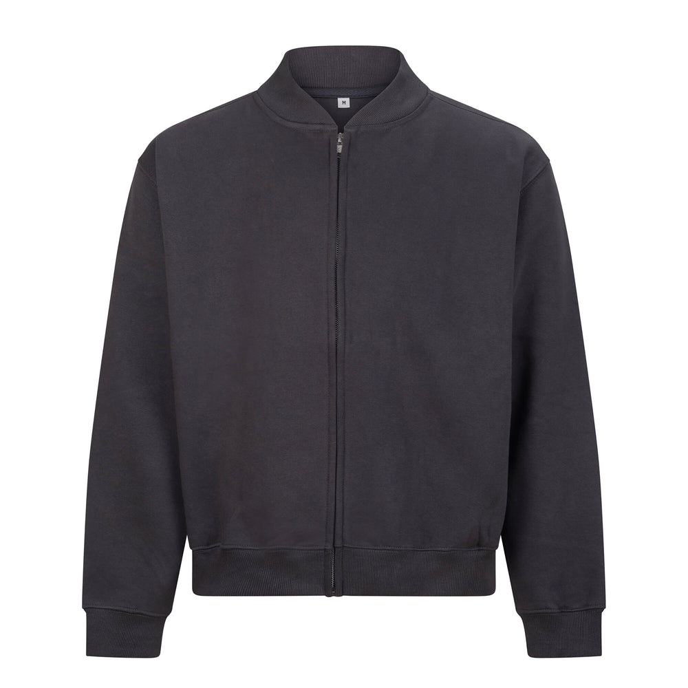Just Hoods - Signature Heavyweight Bomber Sweat - Solid Charcoal