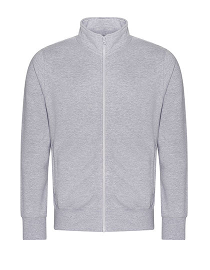 Just Hoods - Campus Full Zip Sweat - Heather Grey M (uitverkoop)