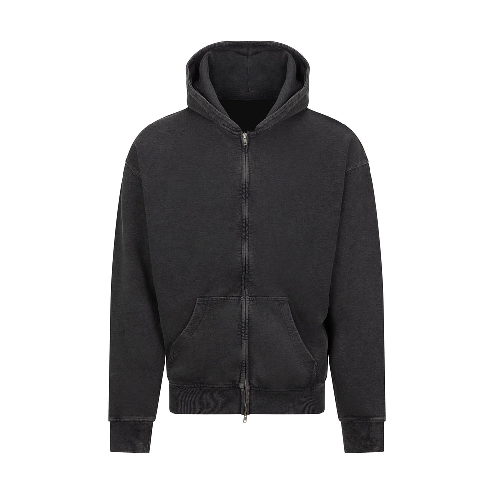 Just Hoods - Vintage Washed Zoodie - Washed Black