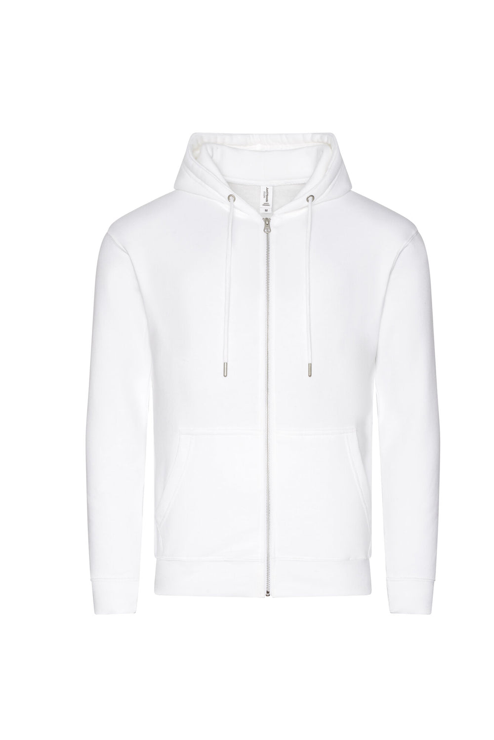 Just Hoods - Organic Hoodie met Rits - Arctic White