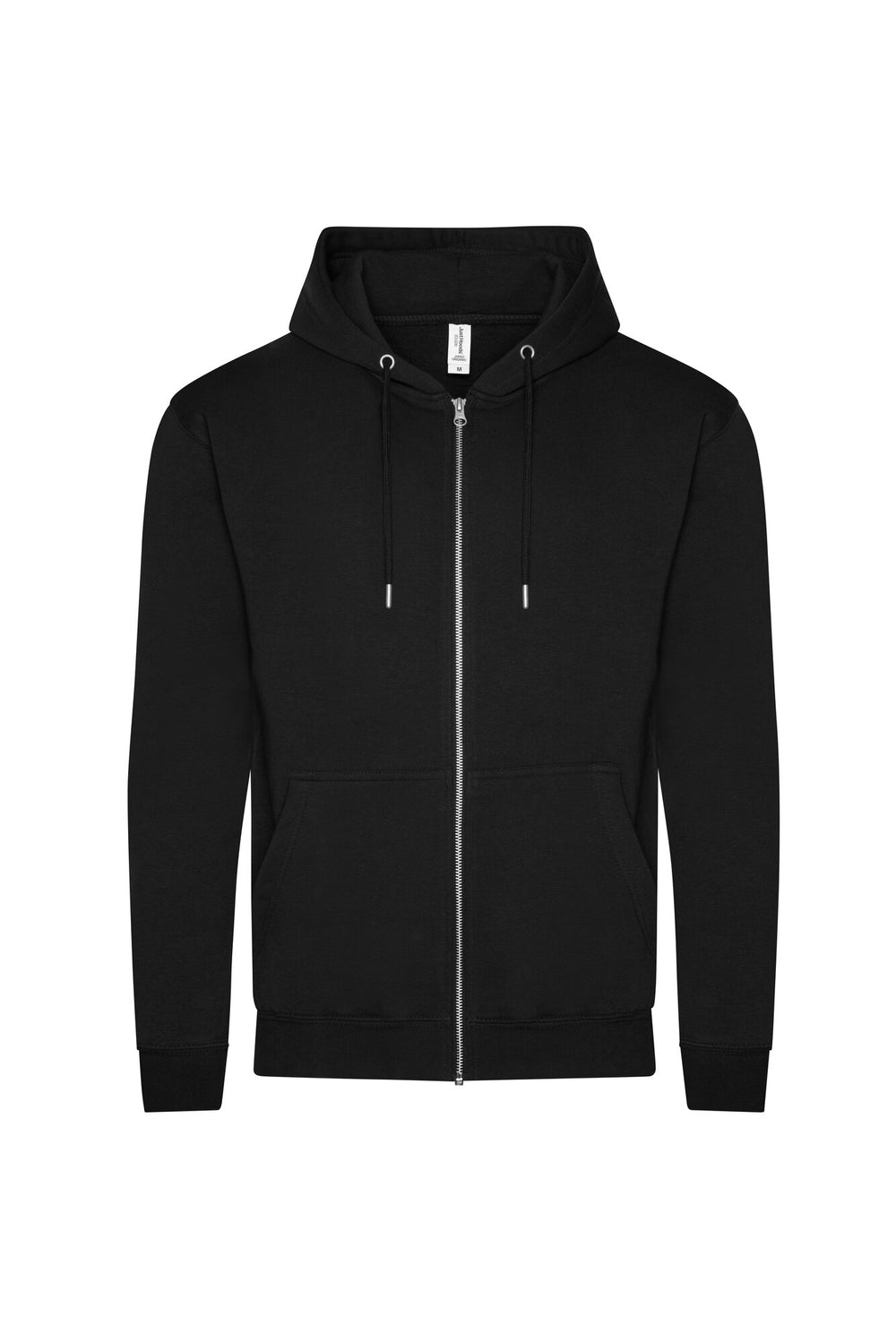 Just Hoods - Organic Hoodie met Rits - Deep Black