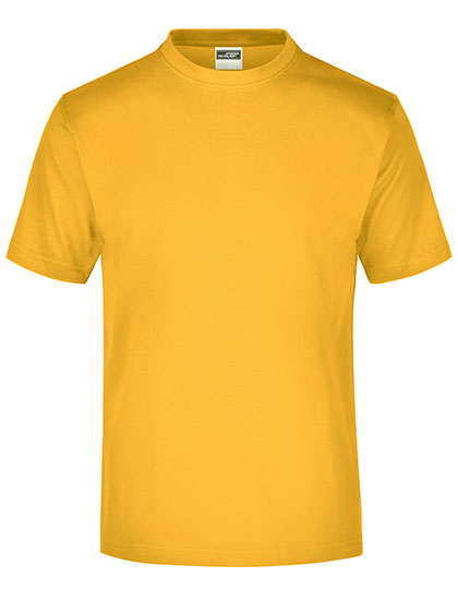 James & Nicholson - Rond T-Shirt medium – Gold Yellow