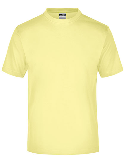 James & Nicholson - Rond  T-Shirt medium – Light Yellow