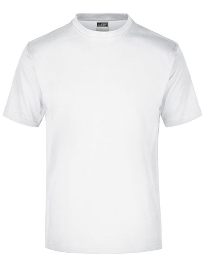 James & Nicholson - Rond T-Shirt medium – White