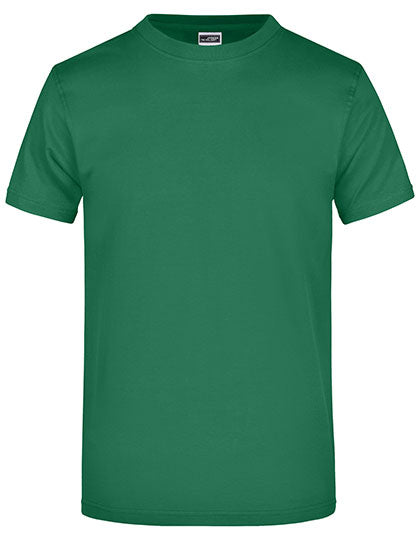 James & Nicholson - Rond Zwaargewicht T-Shirt - Dark Green
