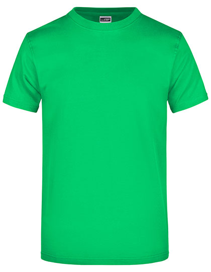 James & Nicholson - Rond Zwaargewicht T-Shirt - Fern Green