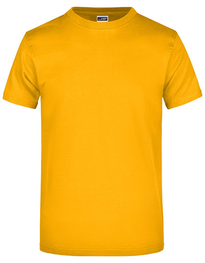 James & Nicholson - Rond Zwaargewicht T-Shirt - Gold Yellow