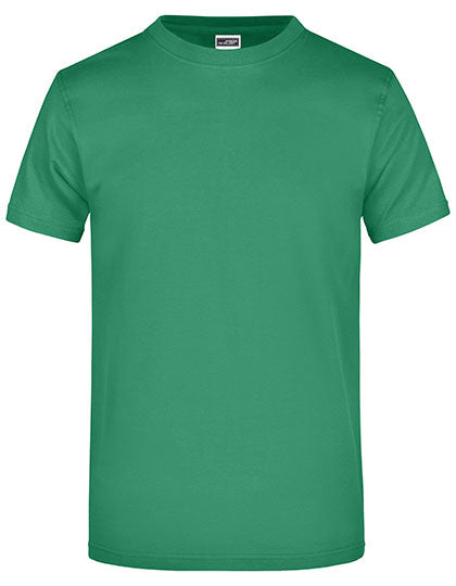 James & Nicholson - Rond Zwaargewicht T-Shirt - Irish Green