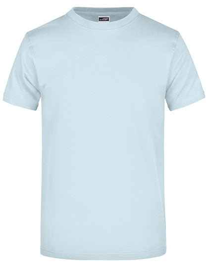 James & Nicholson - Rond Zwaargewicht T-Shirt - Light Blue
