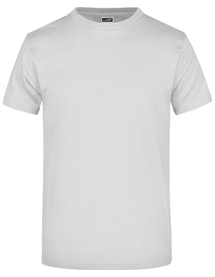 James & Nicholson - Rond Zwaargewicht T-Shirt - Light Grey