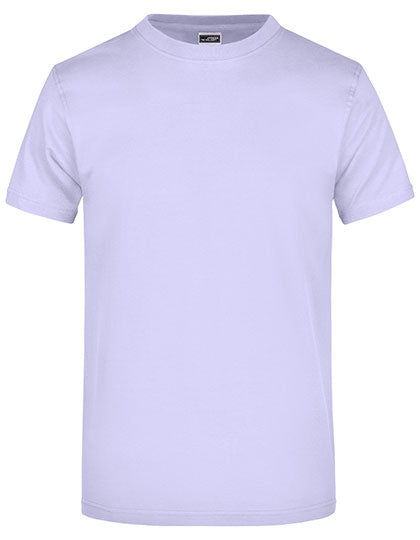 James & Nicholson - Rond Zwaargewicht T-Shirt - Lilac