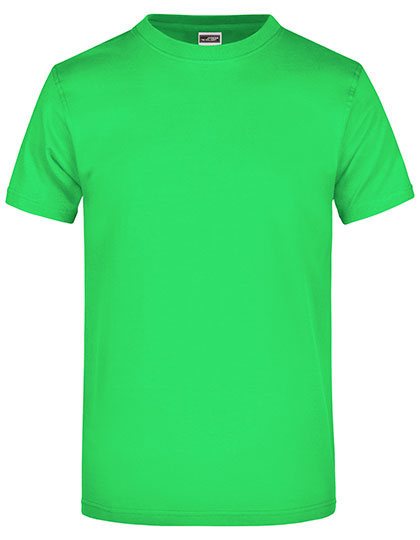 James & Nicholson - Rond Zwaargewicht T-Shirt - Lime Green