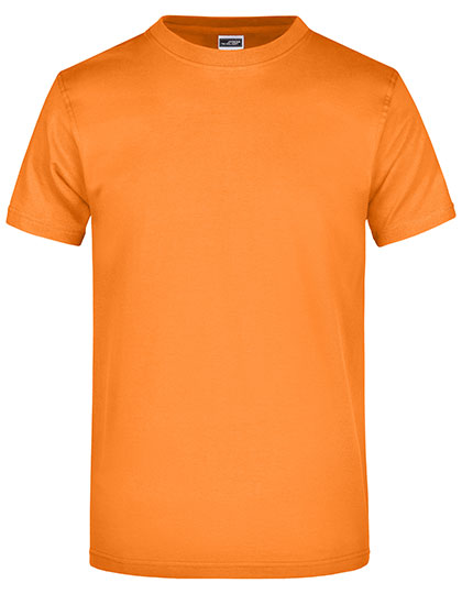 James & Nicholson - Rond Zwaargewicht T-Shirt - Orange