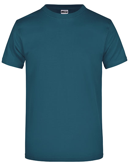 James & Nicholson - Rond Zwaargewicht T-Shirt - Petrol