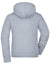 James & Nicholson - Hoodie met Rits - Grey Heather