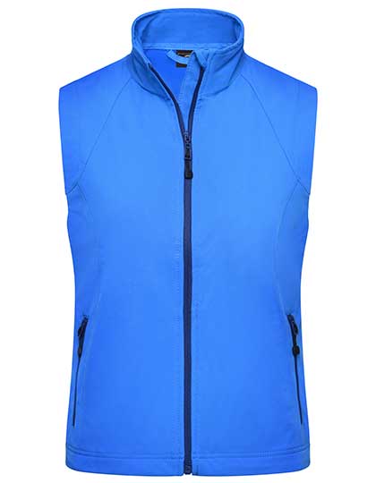 James & Nicholson - Softshell Dames Bodywarmer - Azur