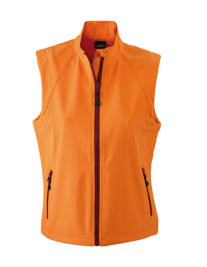 James & Nicholson - Softshell Dames Bodywarmer - Orange