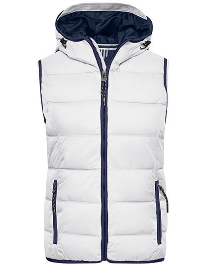 James & Nicholson - Maritime Dames Bodywarmer - White/Navy