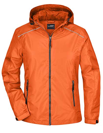 James & Nicholson - Regenjas Dames - Orange/Carbon