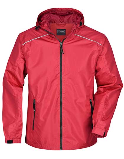 James & Nicholson - Regenjas - Red/Black
