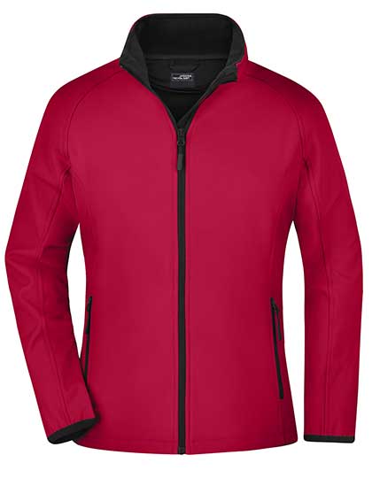 Daiber - Ladies´ Promo Softshell Jacket - Red / Black
