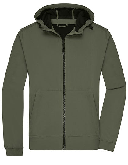 Daiber - Men´s Hooded Softshell Jacket - Olive
