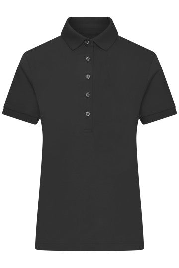 James & Nicholson - Mercerised Dames Polo - Black