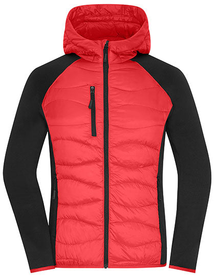 Daiber - Ladies´ Hybrid Jacket - Red / Black