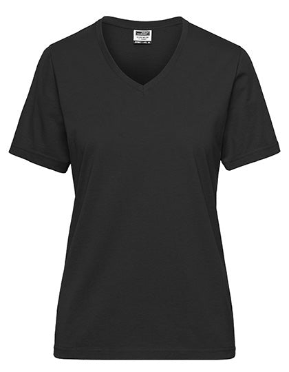 James & Nicholson - Bio Workwear Dames T-Shirt- Black