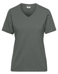 Bio Workwear Dames T-Shirt- Dark Grey (Effen)