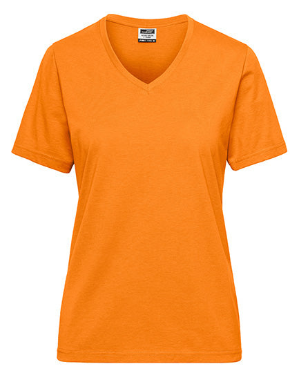 James & Nicholson - Bio Workwear Dames T-Shirt- Orange