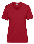 Bio Workwear Dames T-Shirt- Red
