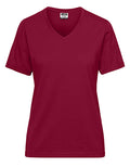 Bio Workwear Dames T-Shirt- Wine