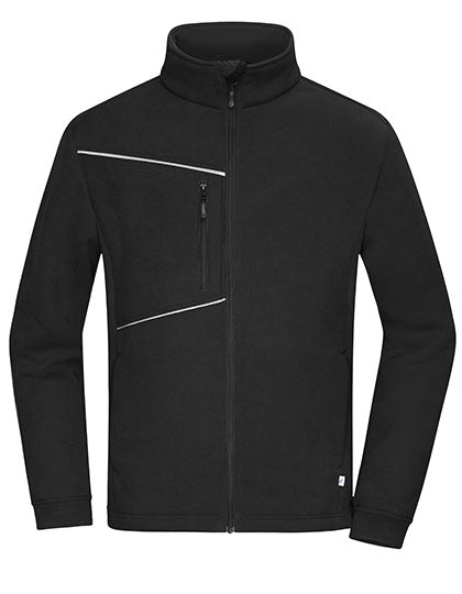 Daiber - Fleece Jacket - Corduroy Look - Black