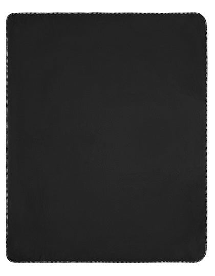 Daiber - Fleece Blanket - Black / Light Grey