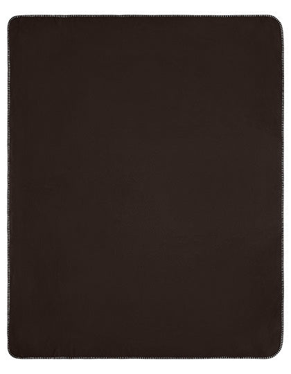 Daiber - Fleece Blanket - Brown / Natural