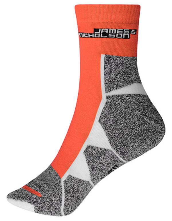 Daiber - Hoge Sport Sokken - Bright Orange/White