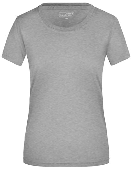 James & Nicholson - Active Dames T-Shirt - Light Melange