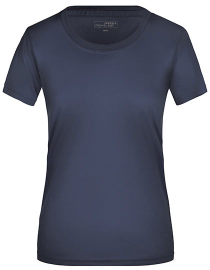 James & Nicholson - Active Dames T-Shirt - Navy