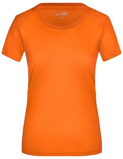 James & Nicholson - Active Dames T-Shirt - Orange