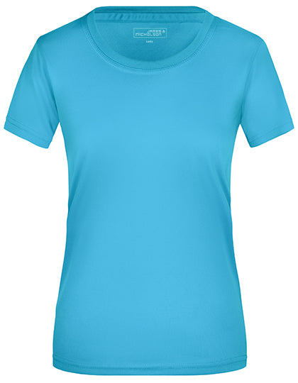 James & Nicholson - Active Dames T-Shirt - Pacific