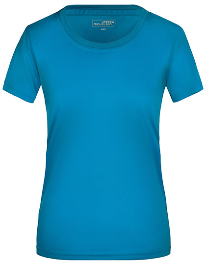 James & Nicholson - Active Dames T-Shirt - Turquoise