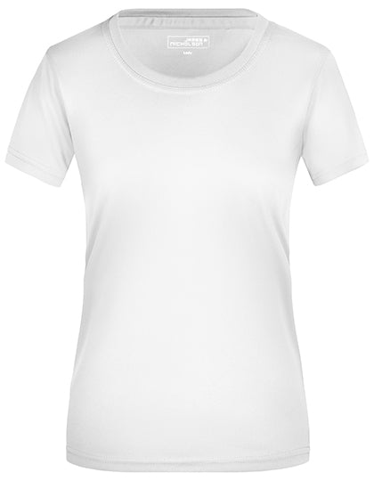 James & Nicholson - Active Dames T-Shirt - White