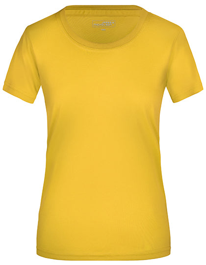 James & Nicholson - Active Dames T-Shirt - Yellow
